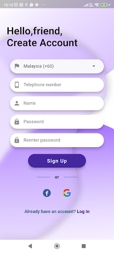 Android application TimeConcept screenshort