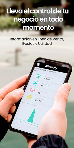 Android application Vendty Dashboard screenshort