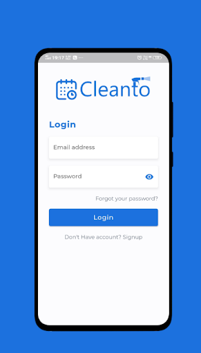 Android application Cleanto screenshort