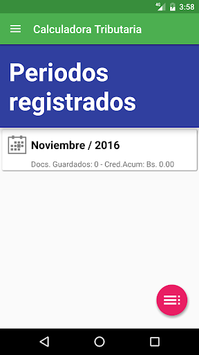 Android application Calculadora Tributaria screenshort