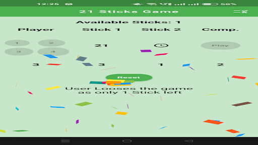 Sticks Game Screen 3