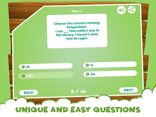 Learn Prepositions Quiz Kids Screen 2