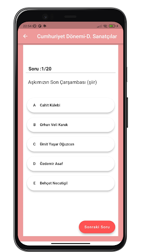 Yazar Eser Soru Bankası Screen 2