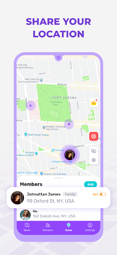 Famsy: Family Location Tracker Screen 2
