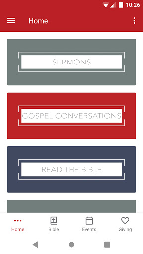 Android application Red Bank Baptist Church screenshort