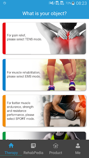 Android application M-Coach screenshort