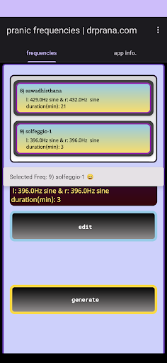 Pranic Frequencies Screen 2