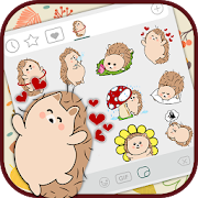 Baby Hedgehog Emoji Stickers