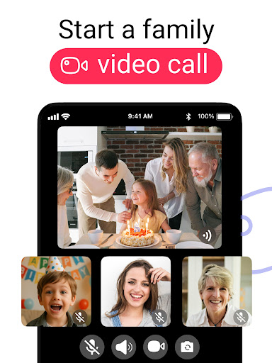 Screenshot of JusTalk Family Messenger