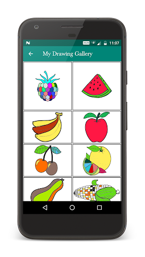 Fruits Coloring Screen 2