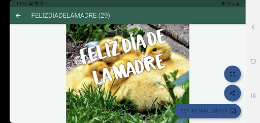 Android application Celebración día de la Madre screenshort