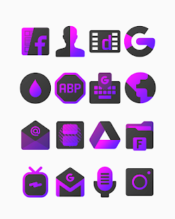 Purplediant - Captura de pantalla del paquete de iconos