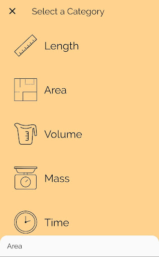 Android application Unit Converter screenshort