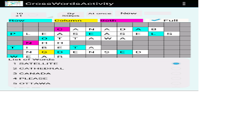 App Cross Words Prof - Android Screen 3