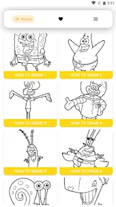 Cách vẽ Spongebob