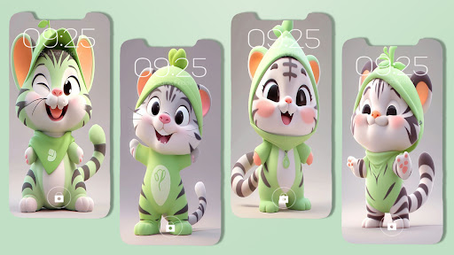 Android application Cute Tiger Wallpaper screenshort