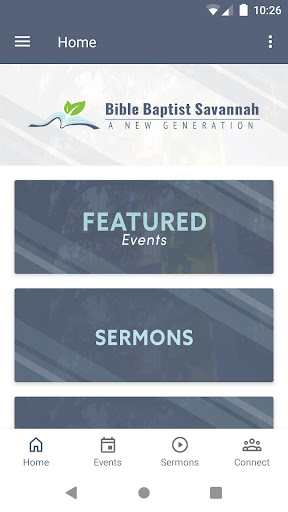 Android application Bible Baptist Church Savannah screenshort
