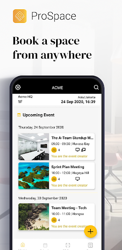 Android application ProSpace screenshort