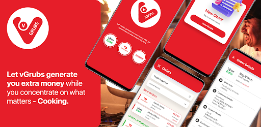 Android application vGrubs Restaurant screenshort
