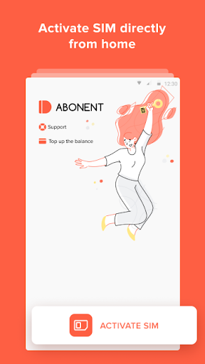 Android application ID.Abonent screenshort