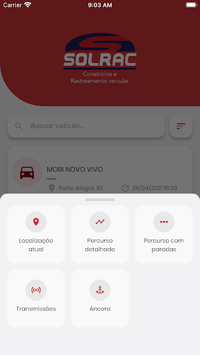 Solrac Rastreamento Veicular Screen 2