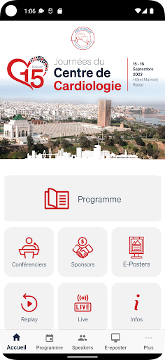 Android application Cardiologie militaire screenshort