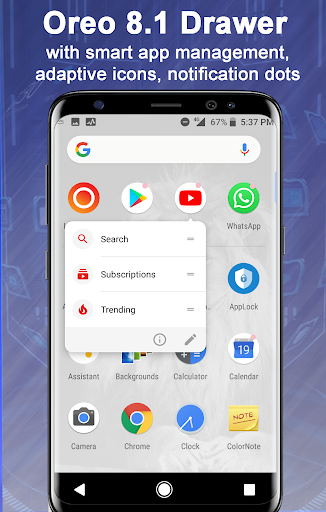 Launcher Oreo 8.1 Screen 2