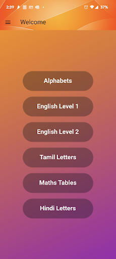 Android application Flash Learn screenshort