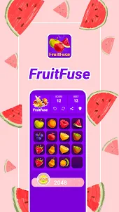 FruitFuse - 2048 Puzzle Game