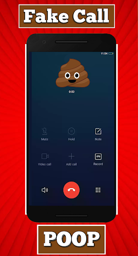 Android application Prank Poop Fake Call screenshort