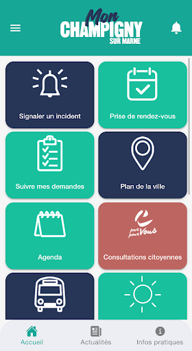 Android application Mon Champigny screenshort