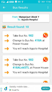 Delhi Bus & Delhi Metro Route