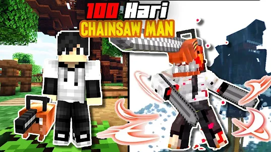 Chainsaw Man Skin Mod For MCPE