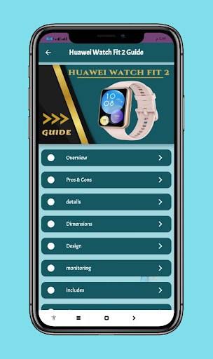 Android application Huawei Watch Fit 2 Guide screenshort