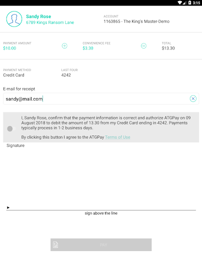 lobbyPay Screen 3
