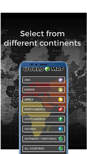 Learn World Map (Offline) Screen 2
