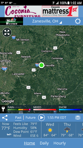 Android application WHIZ Weather screenshort