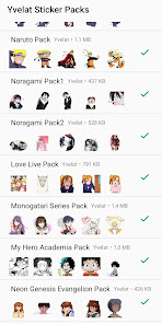 Screenshot 5 Anime Stickers per WhatsApp -  android
