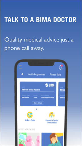 Android application BIMA Mobile -Teleconsultations screenshort