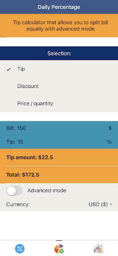 Percentage Calculator Plus Screen 2