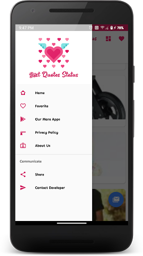 Quotes and Status Screen 2