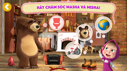 Masha và Gấu: Trò Chơi Trẻ Em!