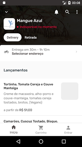 Android application Mangue Azul screenshort