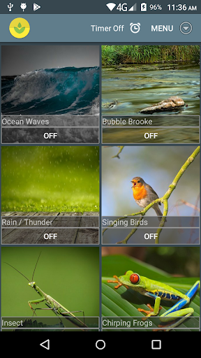 Android application Relax Sound - sleep meditation screenshort