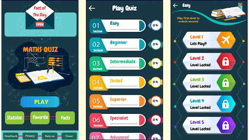 Maths Quiz in English Offline