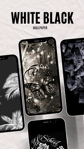 Wallpaper White Black Screen 3