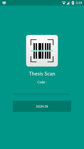 Android application Thesis Scan screenshort