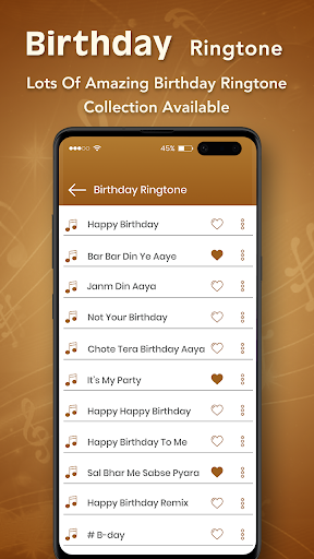 Birthday Ringtone Screen 2