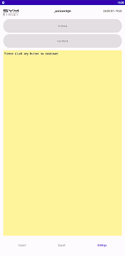 Android application SYMBINARY_assistant light screenshort