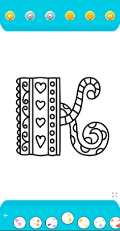 Coloring Doodle Letters - Screenshot 3